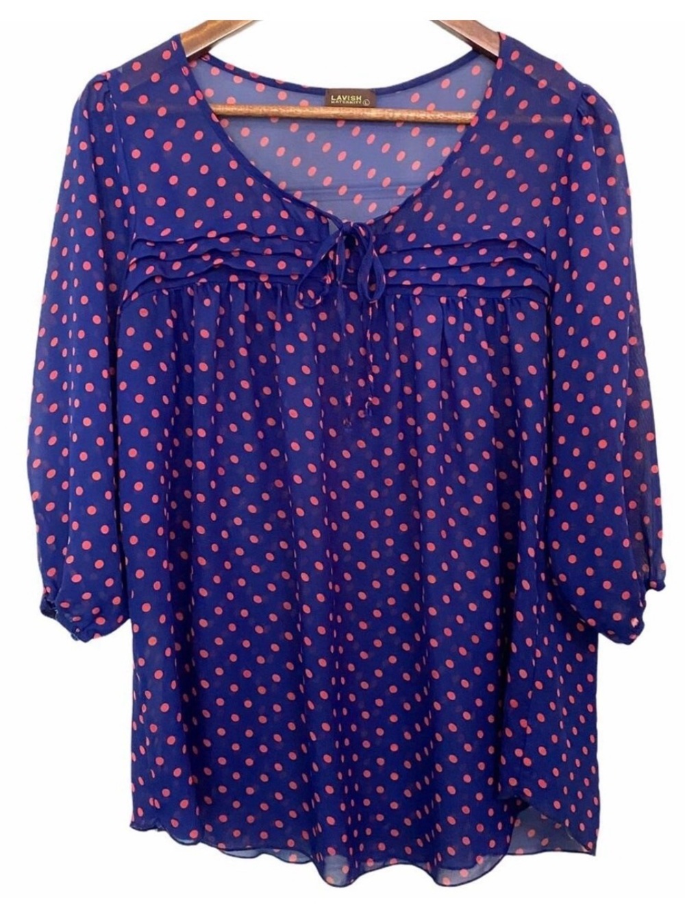 Lavish Polka Dot Maternity Top
